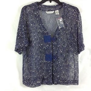 Drapers and Damons Lace Net Top Blouse Shirt S